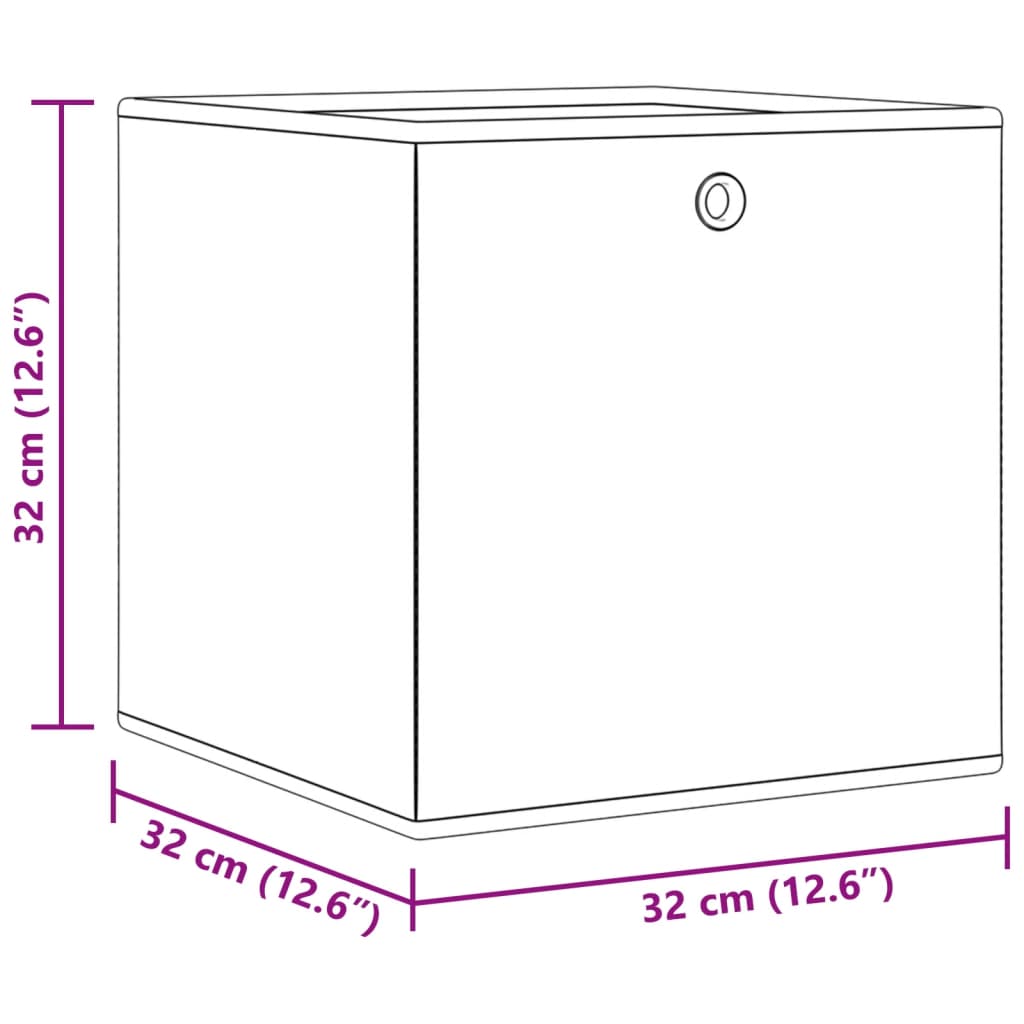 Cajas Almacenaje Plegables 10 Uds No Tejida 32X32X32 Cm