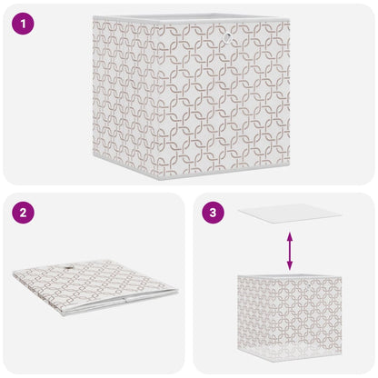 Cajas Almacenaje Plegables 10 Uds No Tejida 32X32X32 Cm