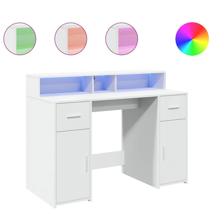 Escritorio Con Luz Led Madera Ingeniería