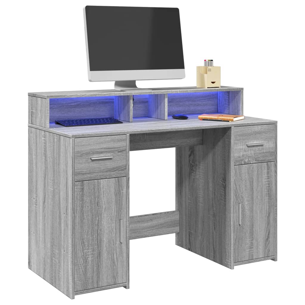 Escritorio Con Led Madera Ingeniería