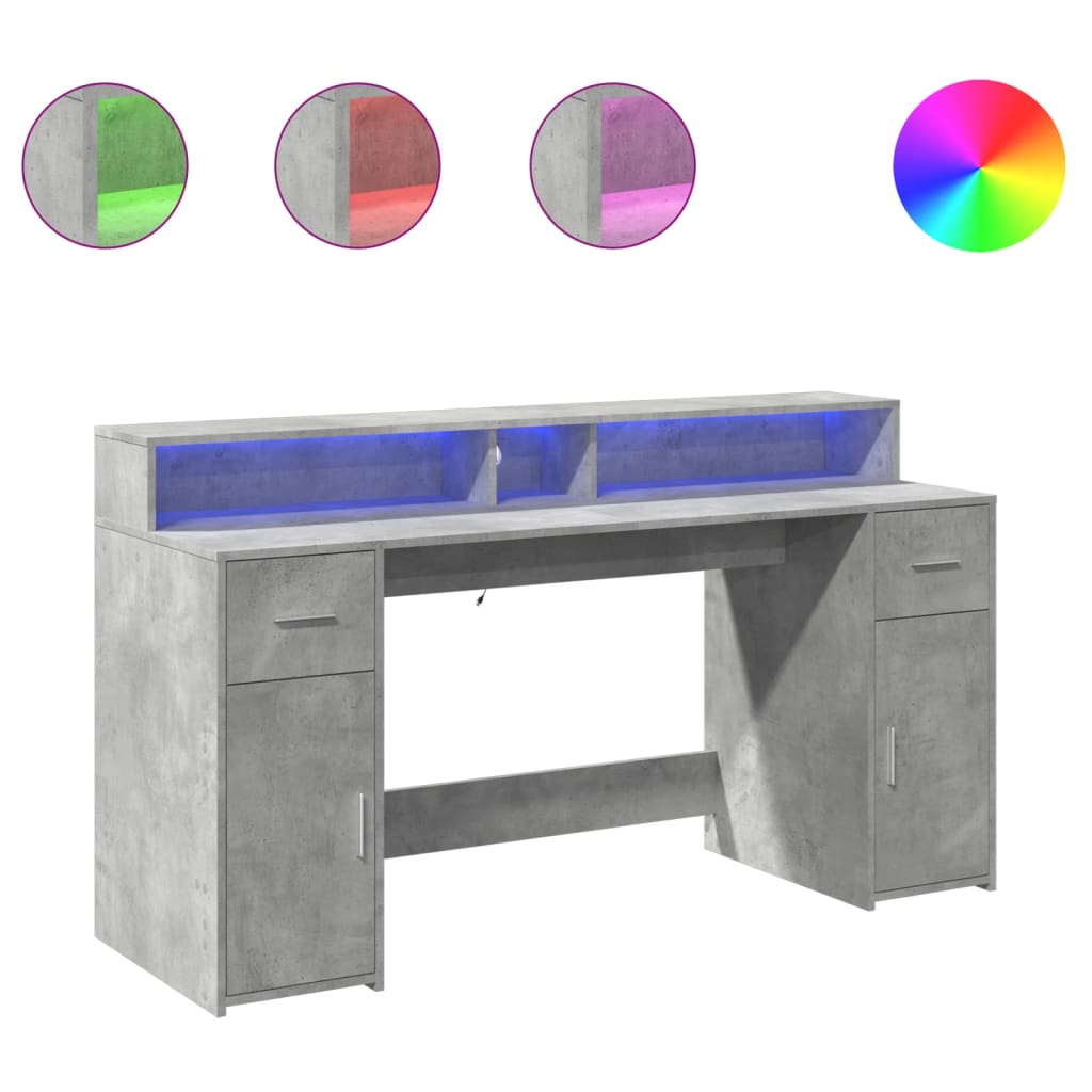 Escritorio Con Led Madera Ingeniería