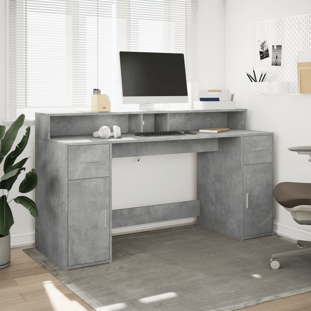 Escritorio Con Led Madera Ingeniería