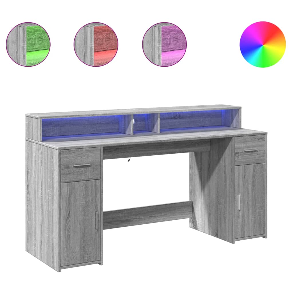 Escritorio Con Led Madera Ingeniería