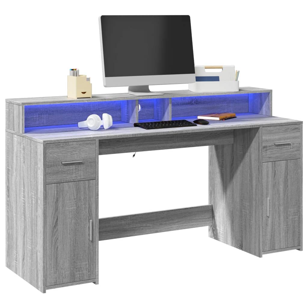 Escritorio Con Led Madera Ingeniería