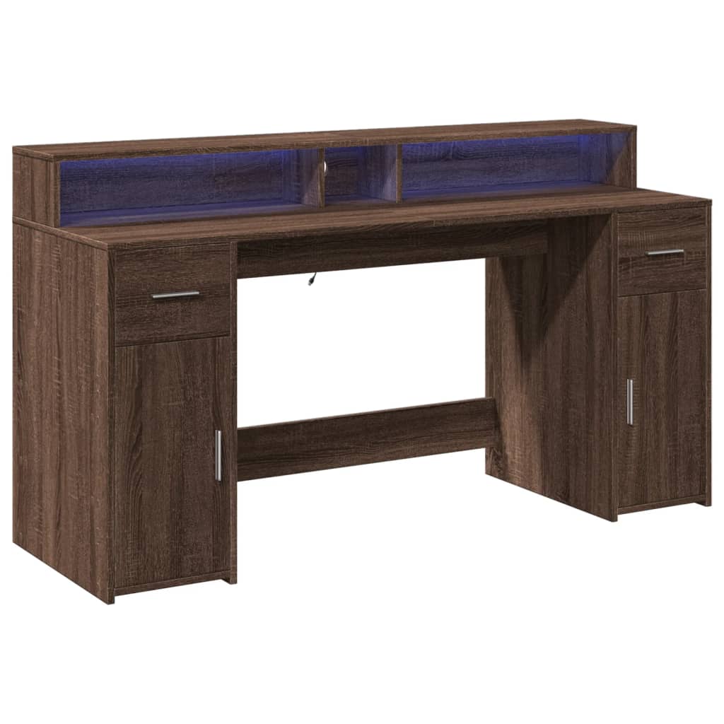 Escritorio Con Led Madera Ingeniería