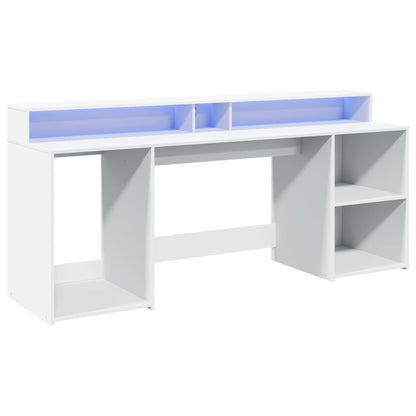 Escritorio Con Luz Led Madera Ingeniería