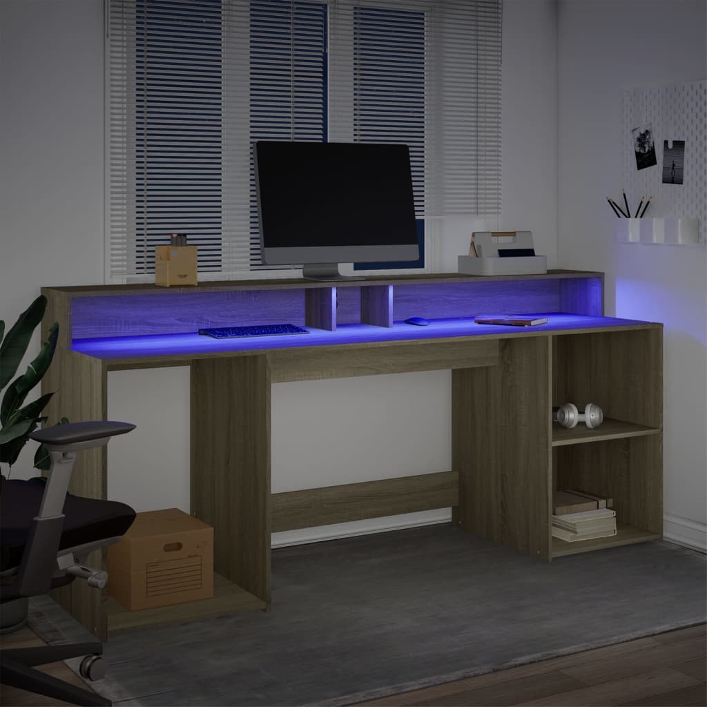 Escritorio Con Led Madera Ingeniería