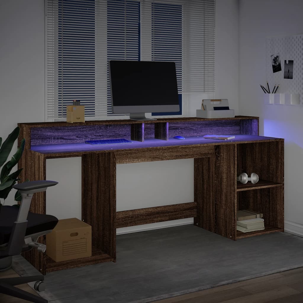 Escritorio Con Led Madera Ingeniería