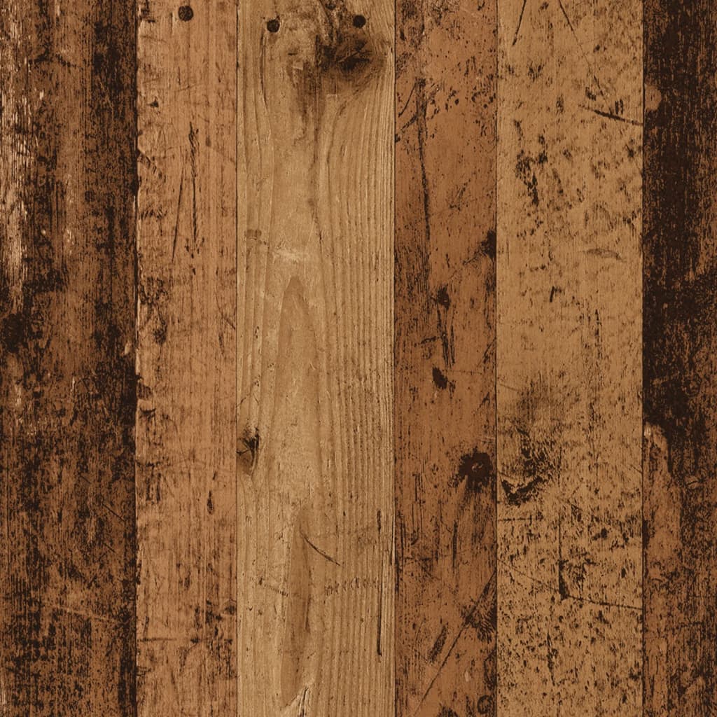 Escritorio Con Led Madera Ingeniería Envejecida 200X104X91 Cm