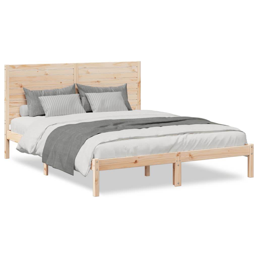 Cama Extralarga Sin Colchón Madera Maciza