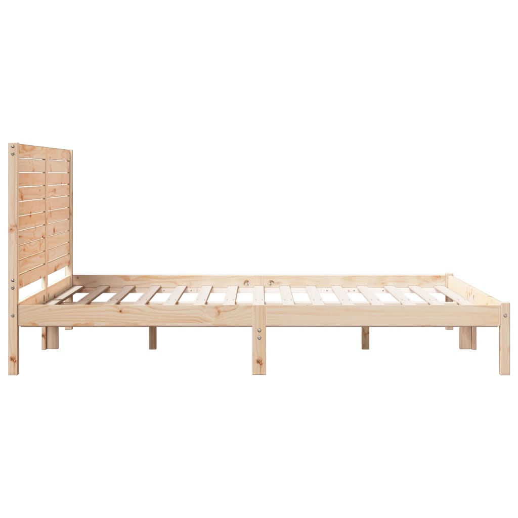 Cama Extralarga Sin Colchón Madera Maciza