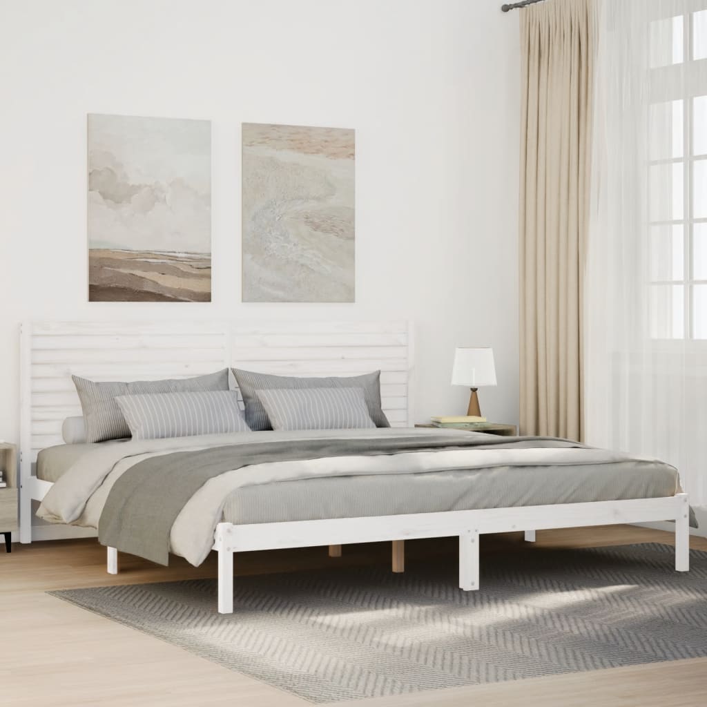 Cama Extralarga Sin Colchón Madera Maciza