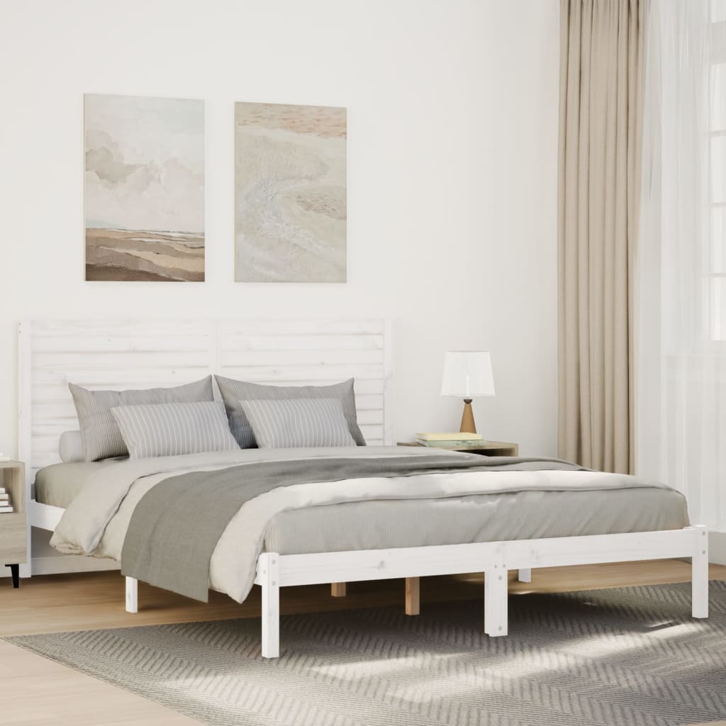 Cama Extralarga Sin Colchón Madera Maciza