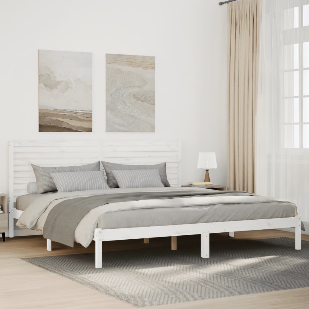 Cama Extralarga Sin Colchón Madera Maciza