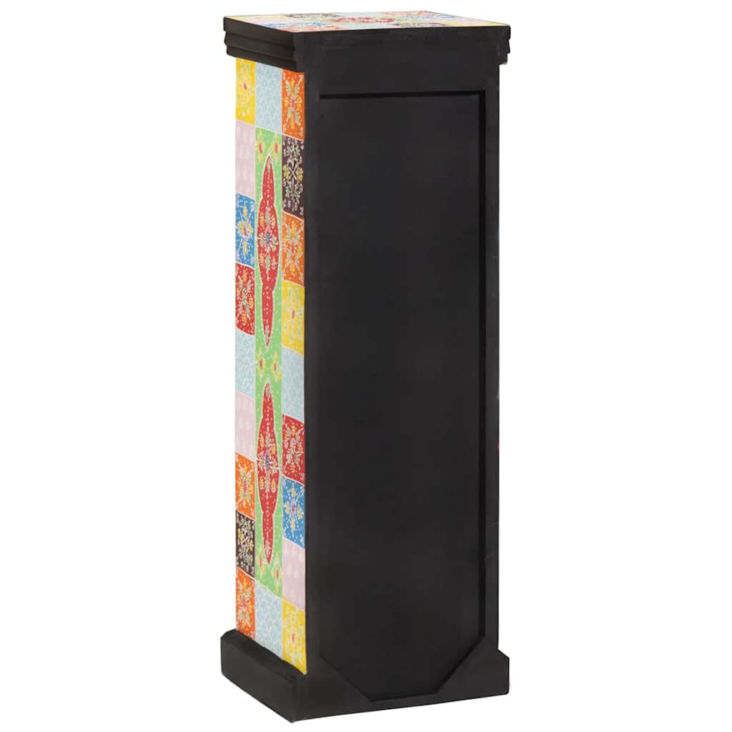 Cómoda Multicolor 30 X 30 X 90 Cm Madera De Mango Maciza