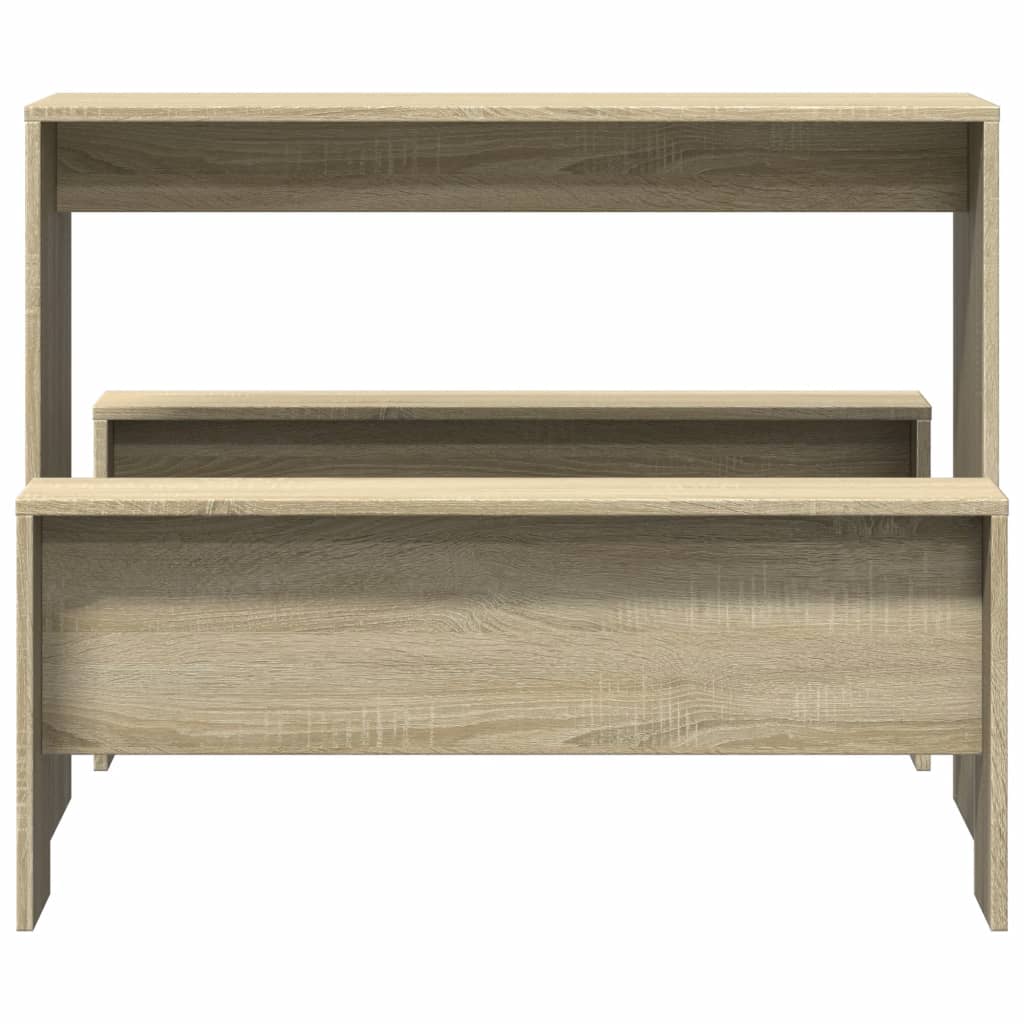 Mesa Y Bancos De Comedor 3 Pzas Madera Ingeniería