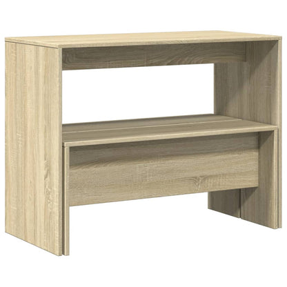 Mesa Y Bancos De Comedor 3 Pzas Madera Ingeniería