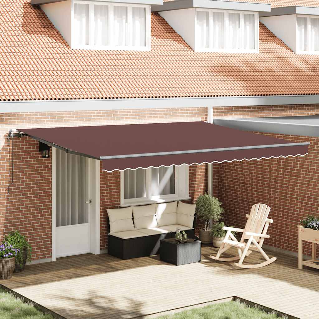 Toldo Retráctil Automático Gris