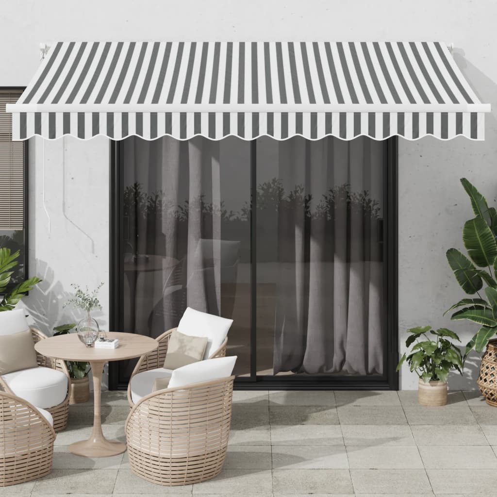Toldo Retráctil Automático Gris