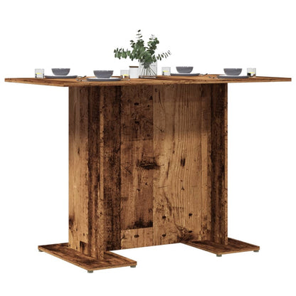 Mesa De Comedor Madera Contrachapada Blanco Roble 120X60X76 Cm
