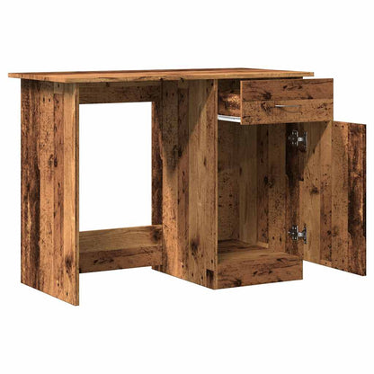 Escritorio De Madera De Ingeniería Envejecida 100X50X76 Cm