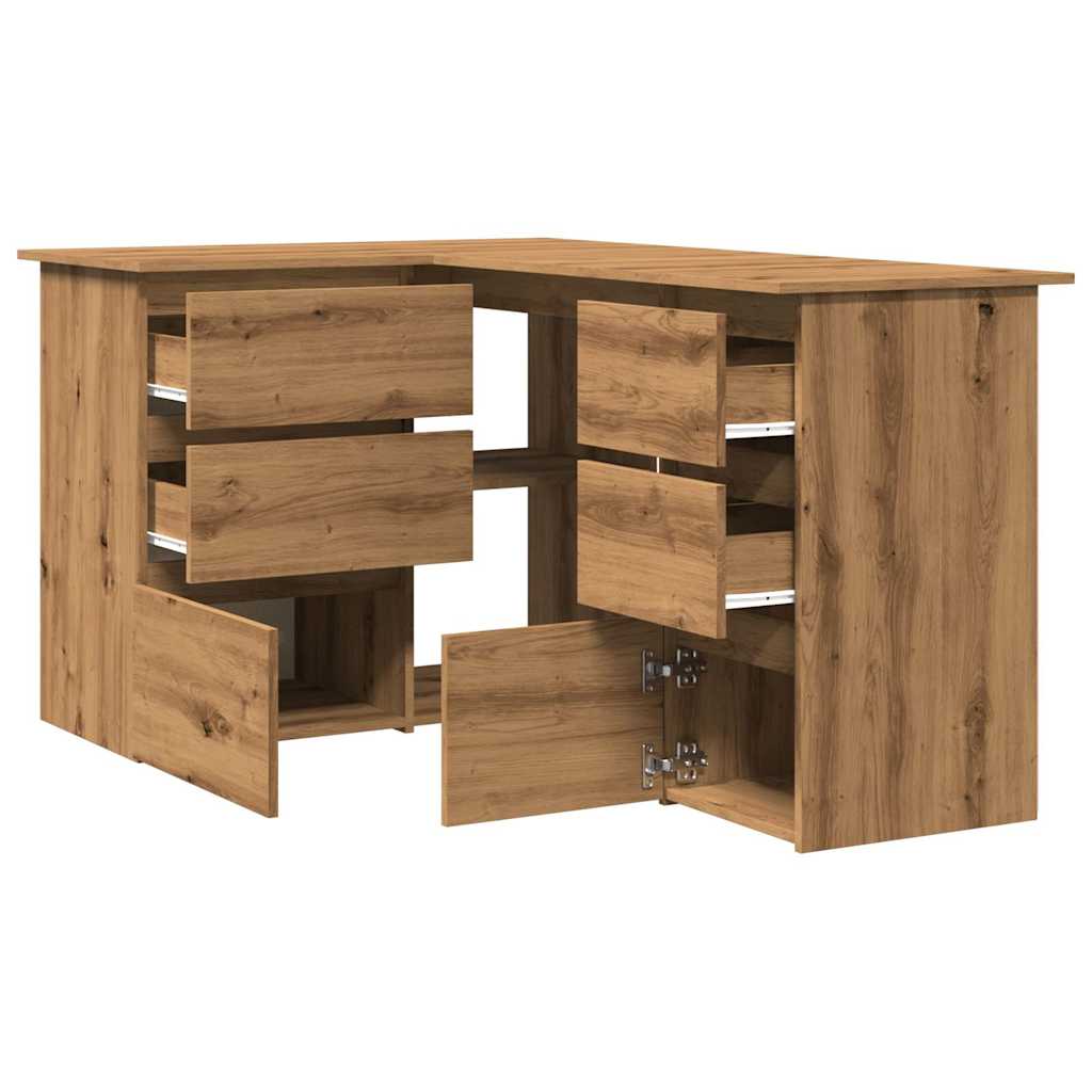 Escritorio De Esquina Madera Contrachapada 145X100X76 Cm