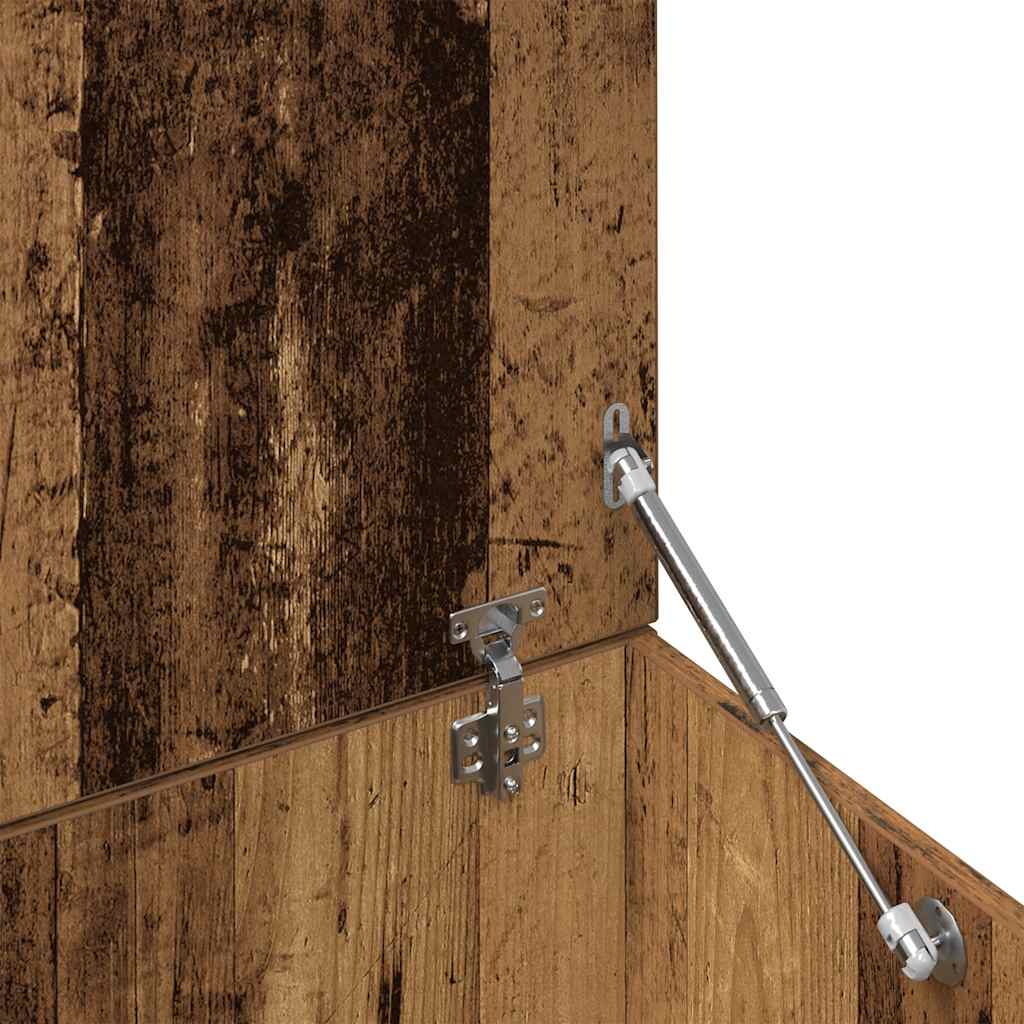 Mesa De Centro Madera Contrachapada Envejecida 150X50X35 Cm