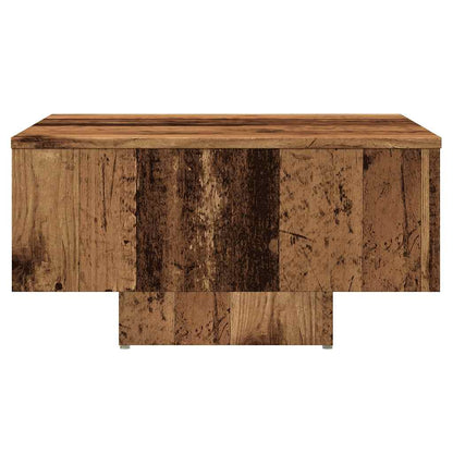 Mesa De Centro Madera De Ingeniería Envejecida 60X60X31,5 Cm