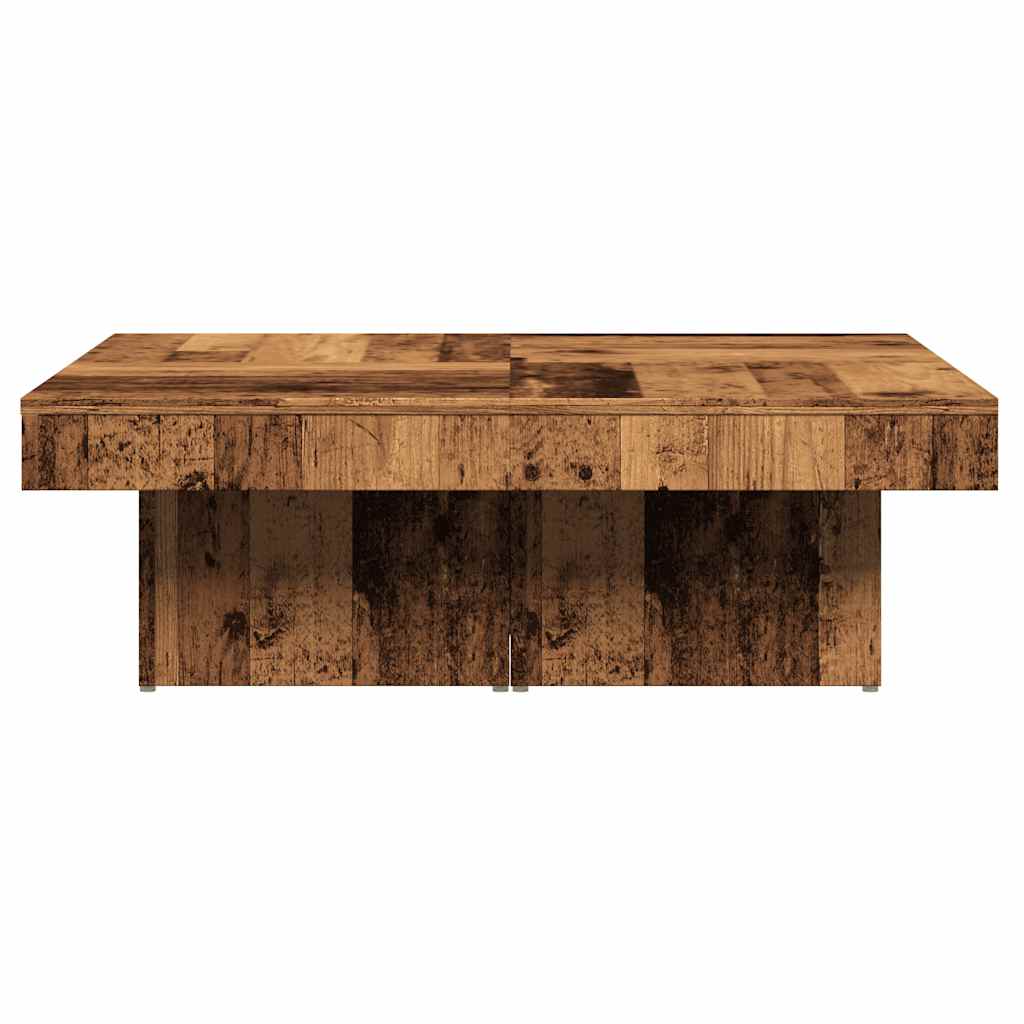 Mesa De Centro Madera De Ingeniería Envejecida 90X90X28 Cm