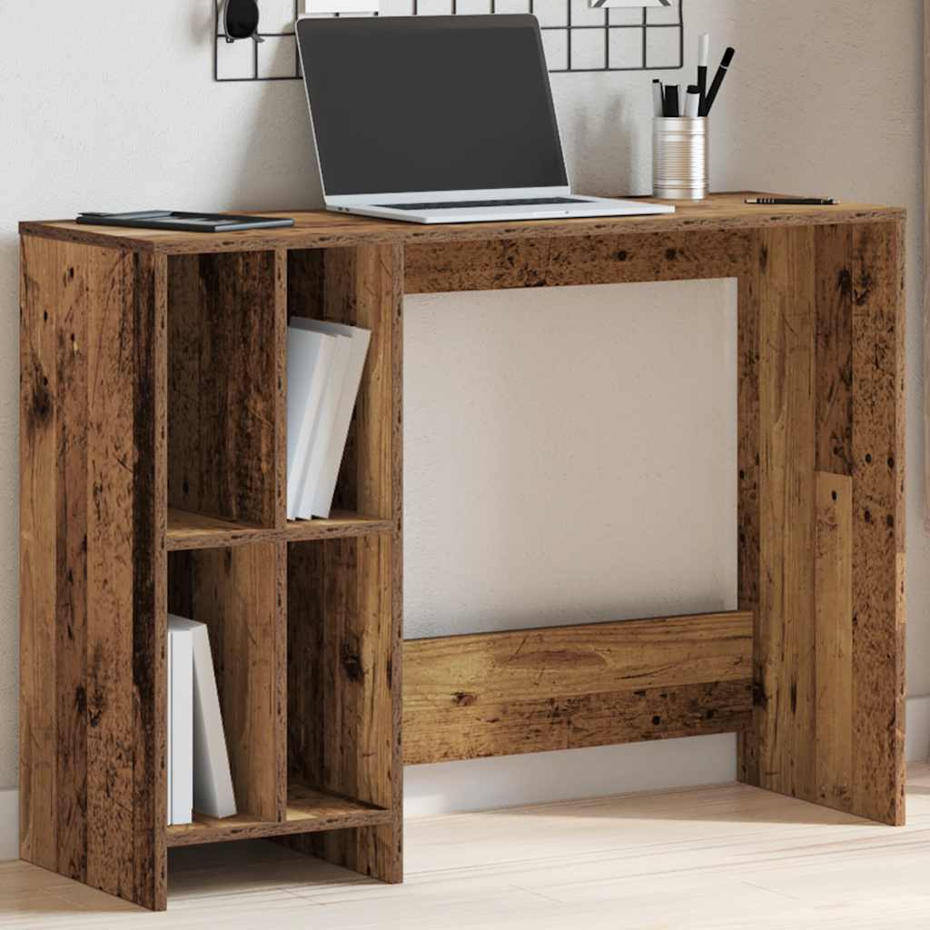 Escritorio Madera Ingeniería Madera Envejecida 102,5X35X75 Cm