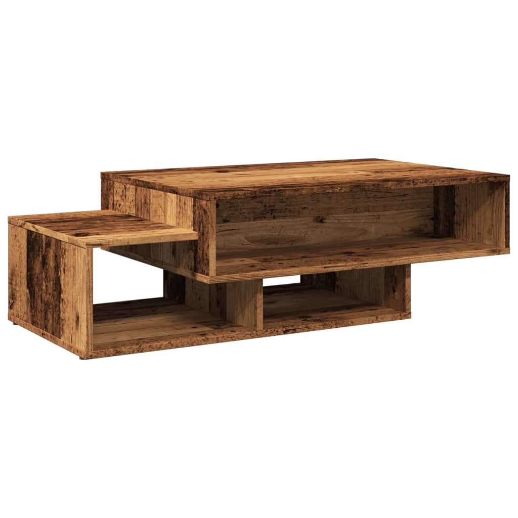 Mesa De Centro Madera De Ingeniería Envejecida 105X55X32 Cm