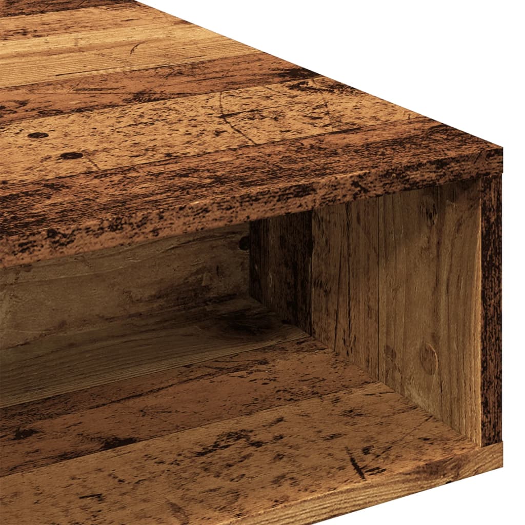 Mesa De Centro Madera De Ingeniería Envejecida 105X55X32 Cm