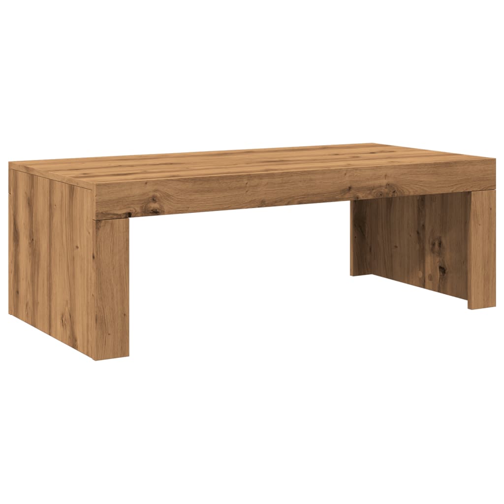 Mesa De Centro Madera De Ingeniería 102X50X35 Cm