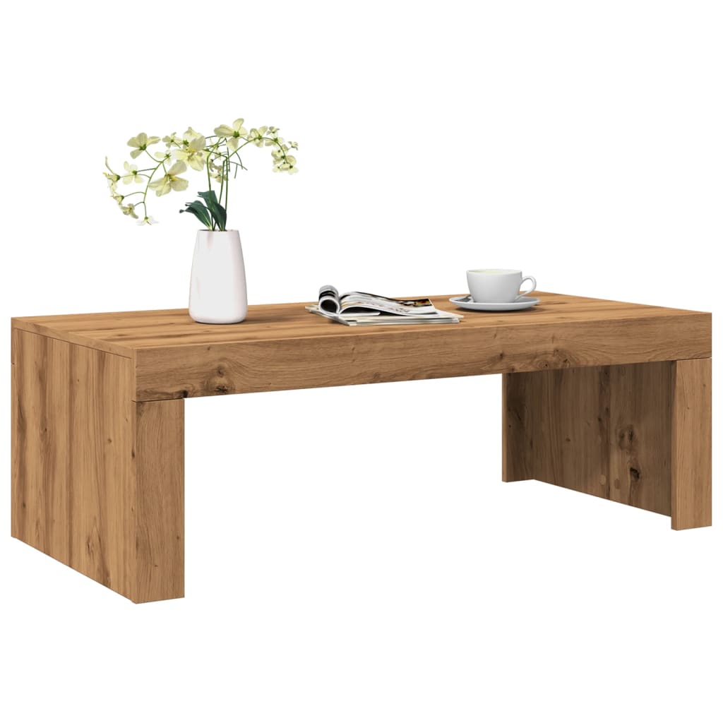 Mesa De Centro Madera De Ingeniería 102X50X35 Cm