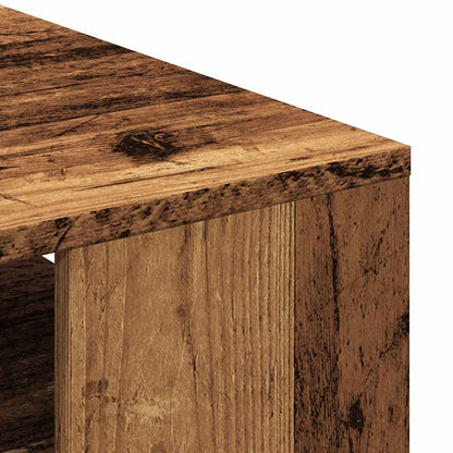 Mesa De Centro Madera Ingeniería Madera Envejecida 55X55X42 Cm
