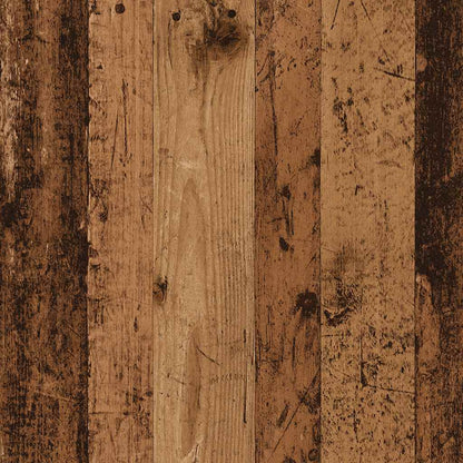 Mesa De Centro Madera Ingeniería Madera Envejecida 55X55X42 Cm