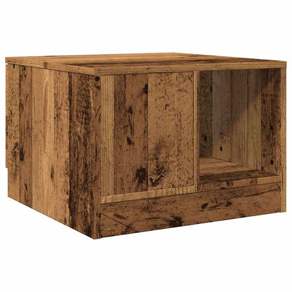 Mesa De Centro Madera De Ingeniería Envejecida 50X50X36 Cm