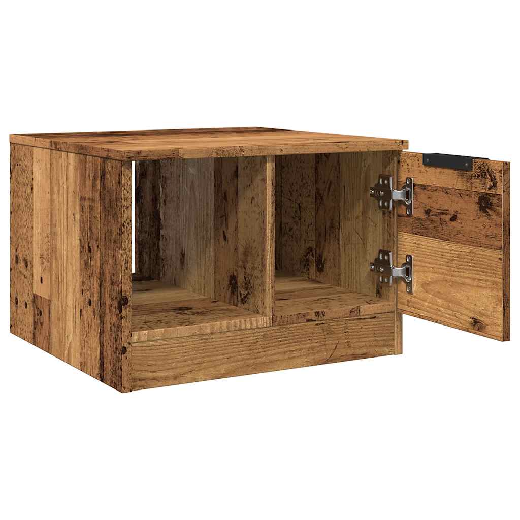 Mesa De Centro Madera De Ingeniería Envejecida 50X50X36 Cm