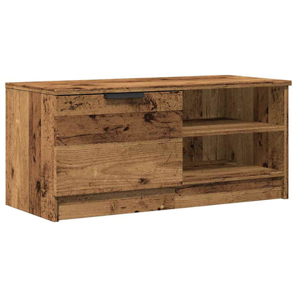 Mueble Para Tv Madera Contrachapada Envejecida 80X35X36,5 Cm