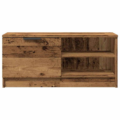 Mueble Para Tv Madera Contrachapada Envejecida 80X35X36,5 Cm