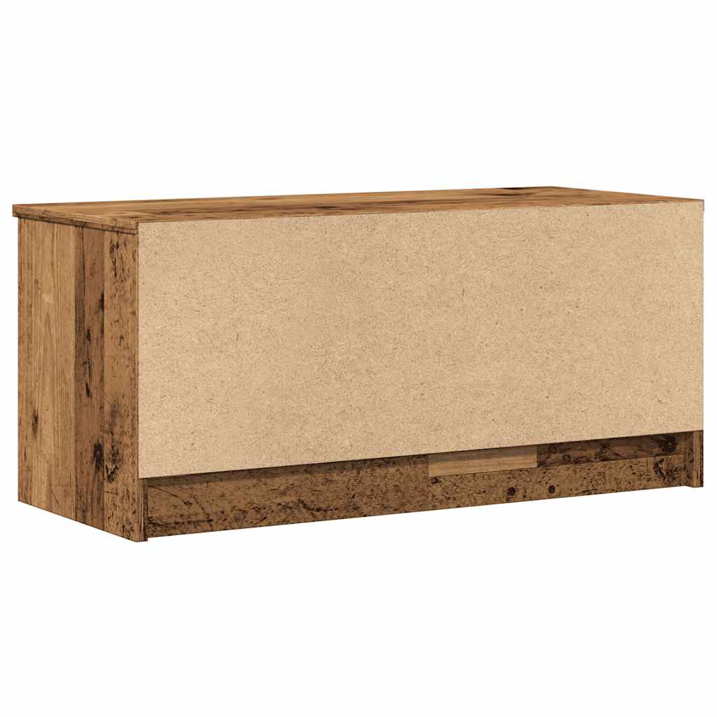 Mueble Para Tv Madera Contrachapada Envejecida 80X35X36,5 Cm