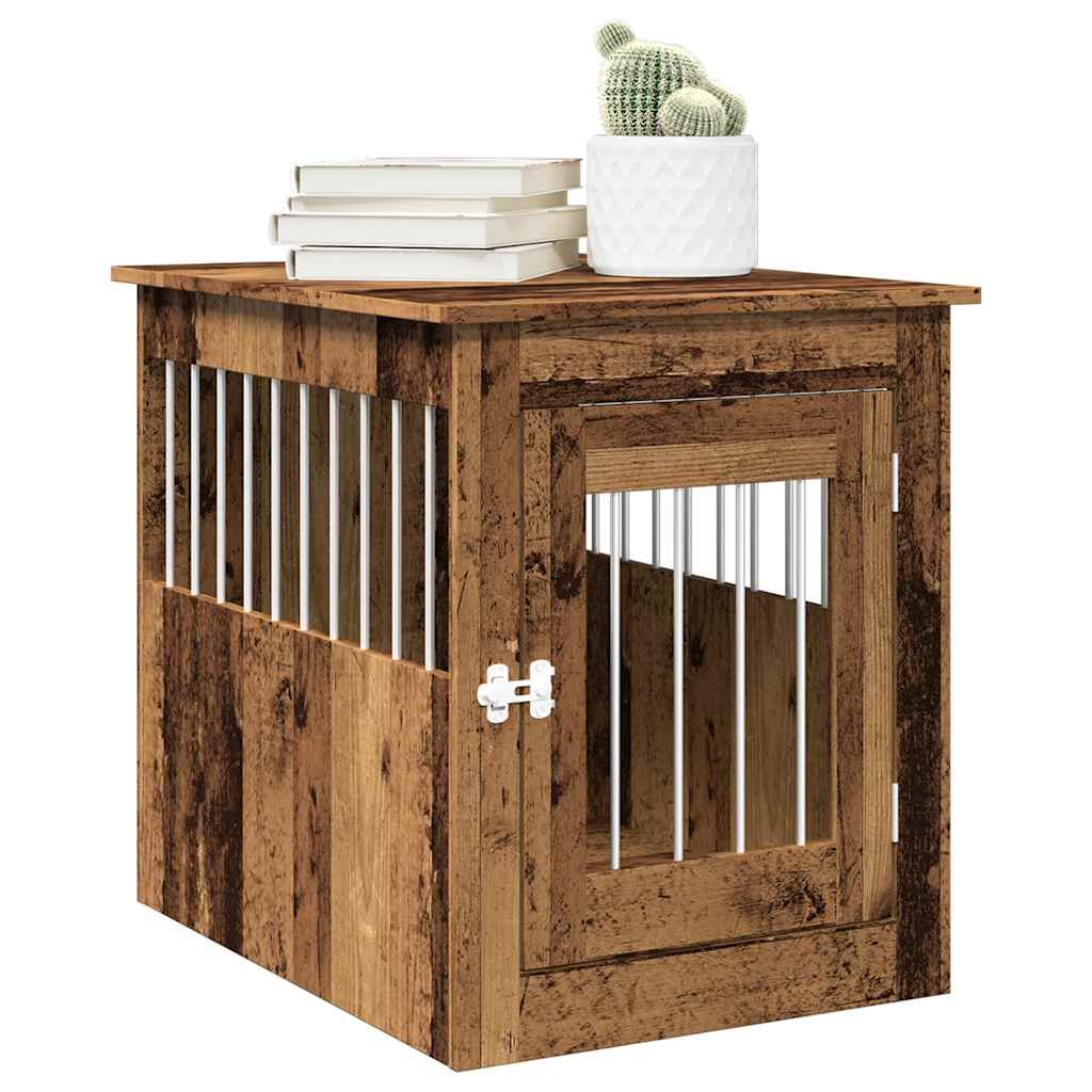 Jaula Para Perros Madera De Ingeniería Roble Marrón