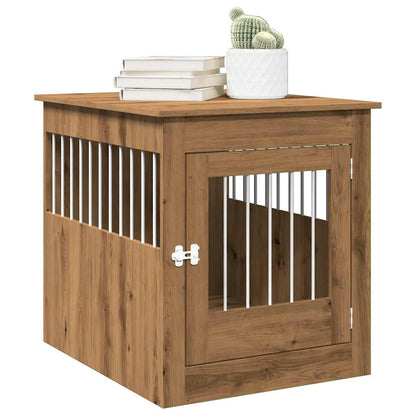 Jaula Para Perros Madera De Ingeniería Roble Marrón