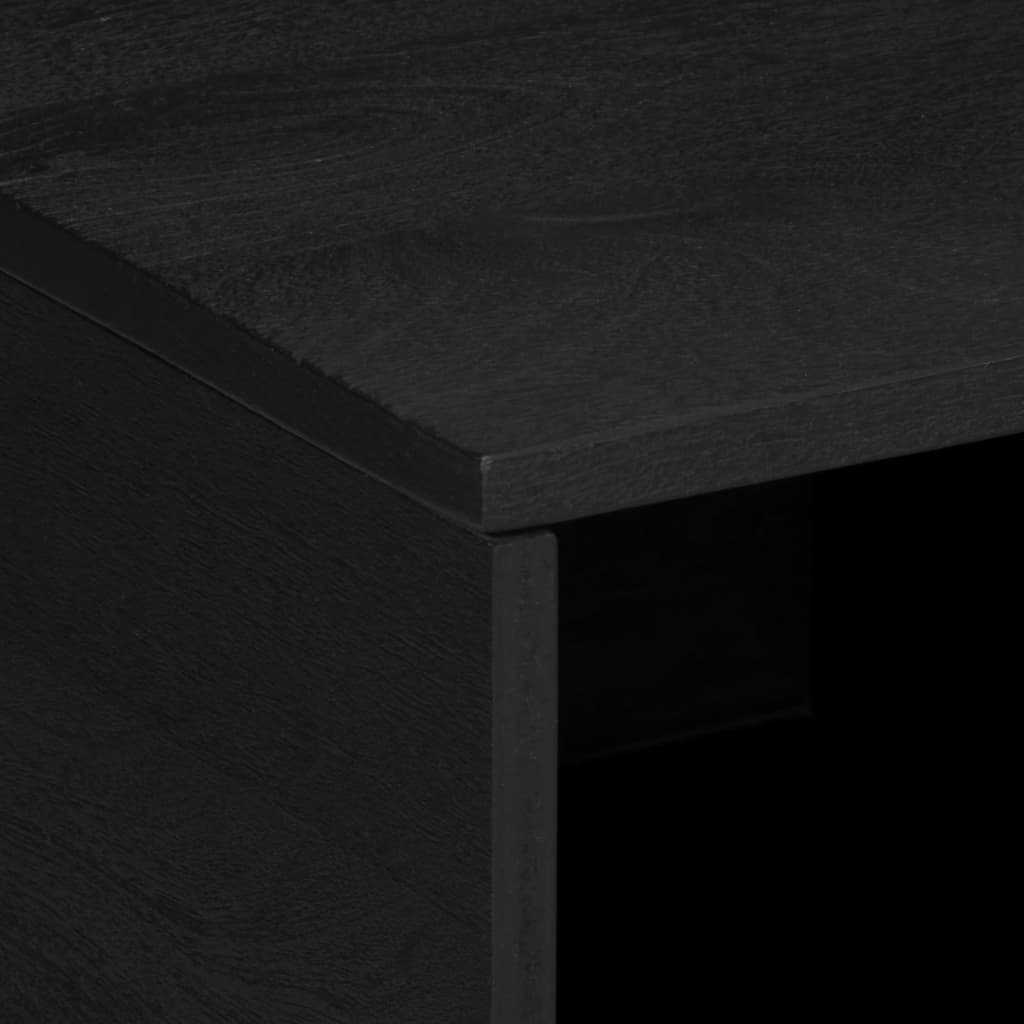 Mesa De Centro Madera Contrachapada Negro 80X50X40 Cm