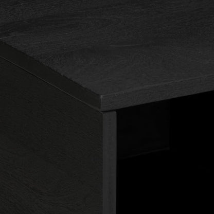 Mesa De Centro Madera Contrachapada Negro 80X50X40 Cm