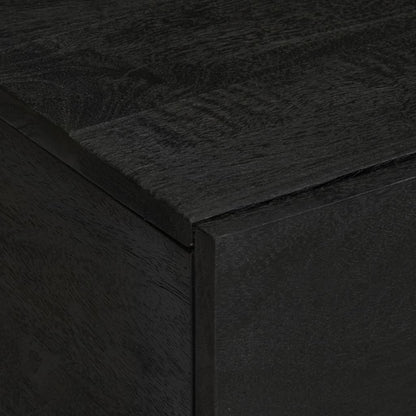 Mesa De Centro Madera Contrachapada Negro 80X50X40 Cm