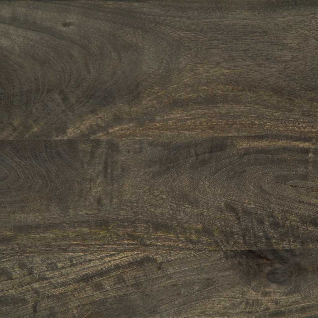 Mesa De Centro Madera Maciza De Mango Negra 80X50X40 Cm