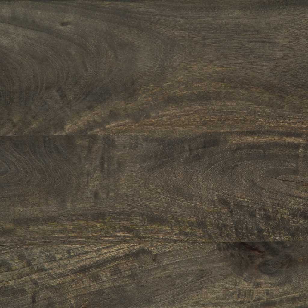 Mesa De Centro Madera Maciza De Mango Negra 100X54X40 Cm