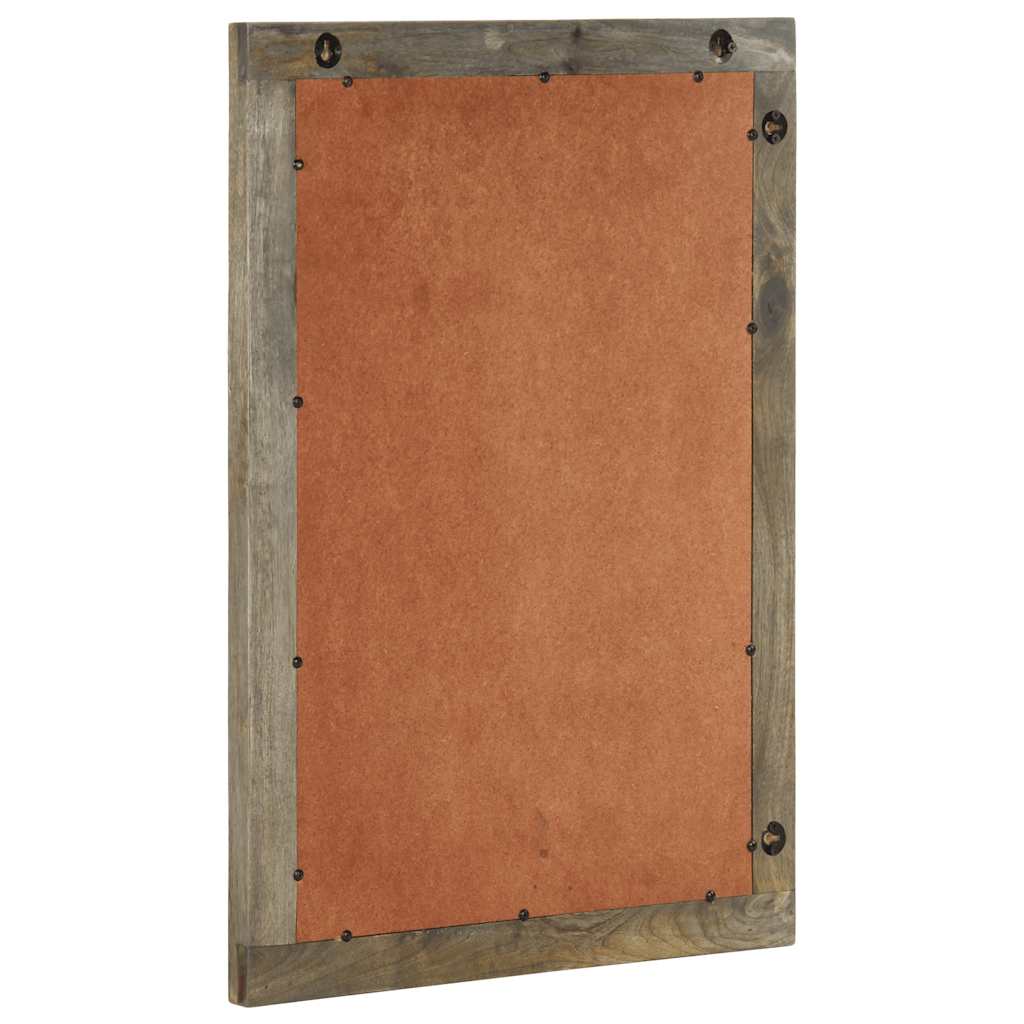 Espejo De Baño Madera Maciza Mango 50X2,5X70 Cm