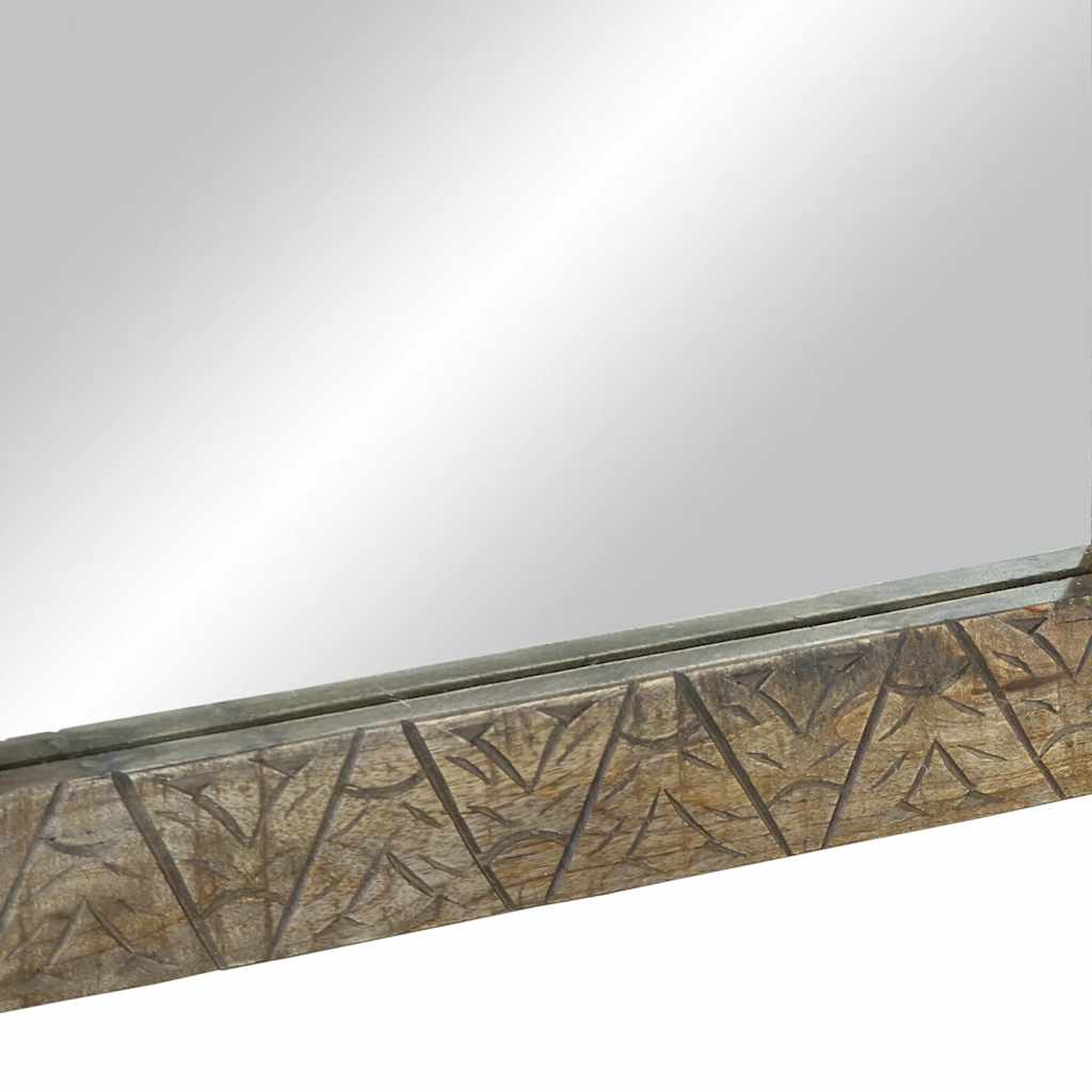 Espejo De Baño Madera Maciza Mango 50X2,5X70 Cm